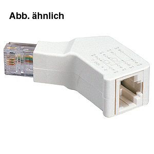 ISDN-Adapter RJ45/St-RJ45/BU 8-adrig, mit 2 x 100 Ohm 