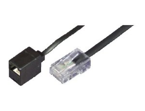 ISDN-Adapter RJ45/St - RJ45/BU 20cm Kabel, mit 2 x 100 Ohm 