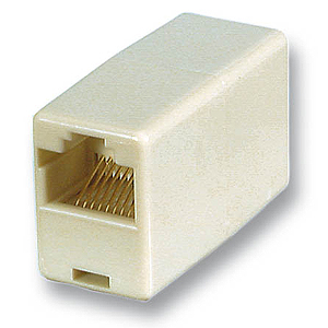 Modular-Kupplung 8polig/8polig RJ45 auf RJ45-Buchse, beige 