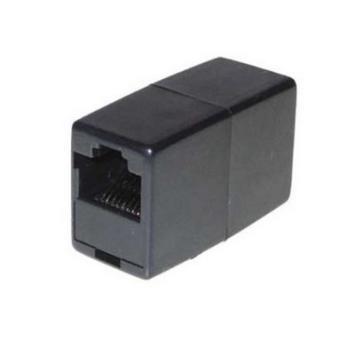 Modular-Kupplung 8polig/8polig RJ45 auf RJ45-Buchse, schwarz 