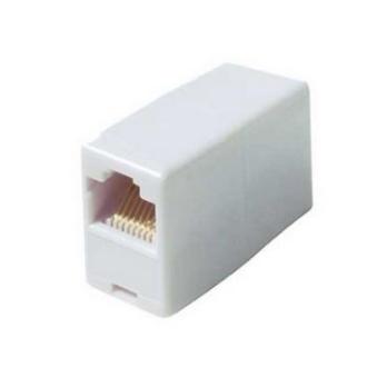 Modular-Kupplung 8polig/8polig RJ45 auf RJ45-Buchse, weiss 