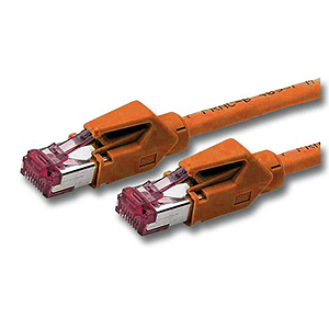 Patchkabel Cat.6  0,5m, orange Hirose TM 21, halogenfrei, 