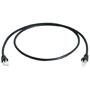 10 Gigabit Ethernet Cat.6a- 500MHz-Patchkabel, sw, 2,0m 