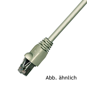 Patchkabel Cat.5E 8m, grau SFTP (Folien-, Geflechtschirm) 