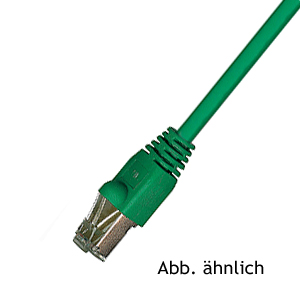 Patchkabel Cat.5E 1m, grün SFTP (Folien-, Geflechtschirm) 