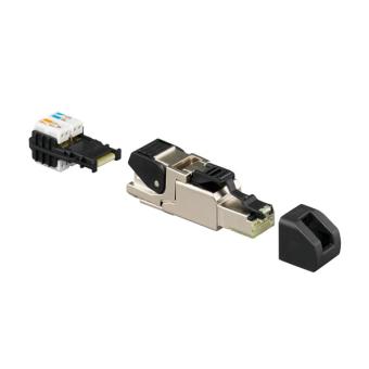 Cat.6A iso Universalstecker, RJ45, geschirmt, feldkonfektion 