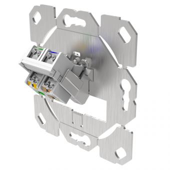 COBINET RJ45-TL 1-fach KAT. 6A Dopeldose, uP 