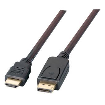 Displayport/HDMI-Kabel St.-St. 5,0m, schwarz 