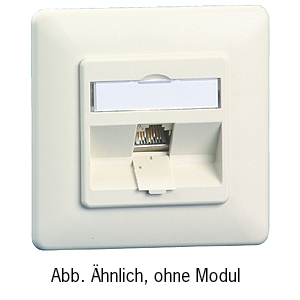 E-DAT modul 8(8) uP, leer für 1 E-Dat Modul, reinweiß 