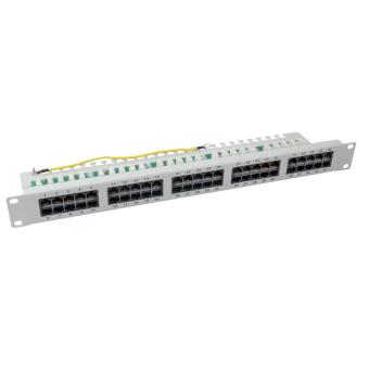 19"- Patchpanel, UAE, 50x8(4) Kat. 3, 1 HE 