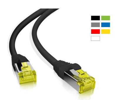 Extra dünnes Patchkabel AWG28 S/FTP Cat.6A 