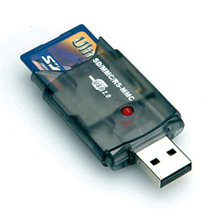 Value SD-Card-Reader, USB 2.0 mit 2 Schutzkappen 