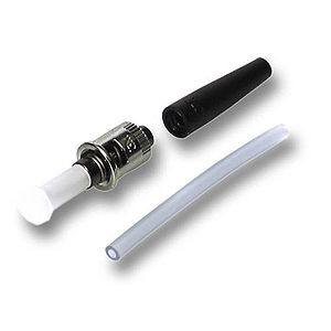 Hot Melt ST-Stecker für Multimode 125µm, schwarz 