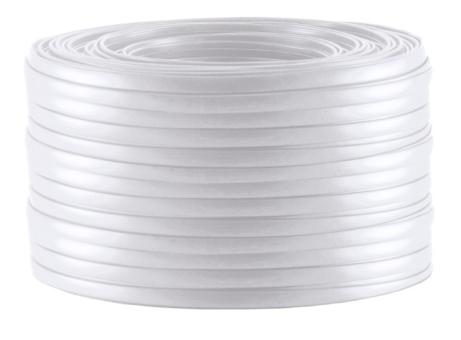 Anschlußleitung LiYY 4-adrig D-Form, weiß, 100m-Ring 