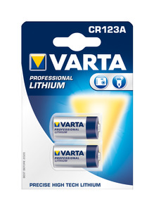 VARTA Professional Lithium Batterie CR123A 2er 
