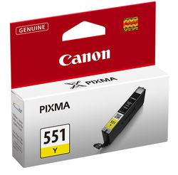 Canon Tintenpatronen CLI-551Y gelb (ca. 300 Seiten) 