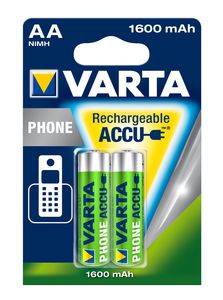 VARTA PhonePower Akku f. Schnurlostelefone 2er AA LR6 Mignon 