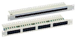 equip PatchPanel 50-port Cat.3 ISDN/TK LSA+ (1HE) lichtgrau 