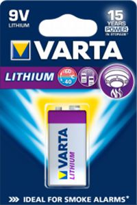 VARTA Professional Lithium Batterie 9V E-Block (6LPR3146) 