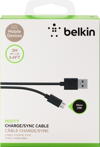 Belkin MixIt USB 2.0 Micro-USB Datenkabel, 2m, Schwarz 