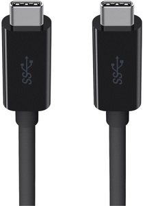 Belkin USB-C/USB-C Monitorkabel 4K, 5 Gbit/s 100W, 2m, Schwa 