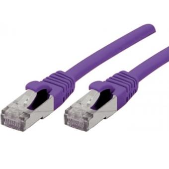 Patchkabel S/FTP Cat.6a/10G (PIMF) violett 5,0m 