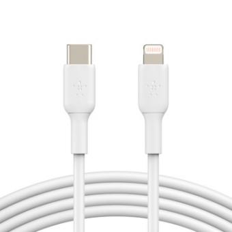 Belkin Lightning/USB-C Kabel PVC, mfi zertifiziert, 1m, weiß 
