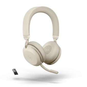 JABRA Evolve2 75 Stereo MS (USB-A) Bluetooth beige 