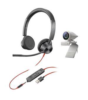 HP Poly Studio P5 USB HD Webcam Bundle mit Blackwire C3325 