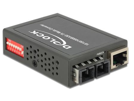 Delock Medienkonverter 1000Base-LX SC SM 1310nm 10km 
