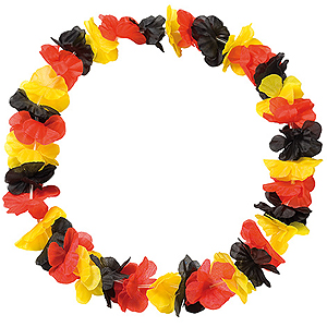 Fan-Blumenkette "laola" Deutschlandfarben 