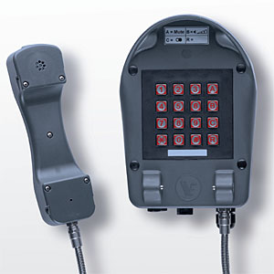 Vershoven Industrietelefon A24 VoIP, beleuchtet, 2 Tasten, 