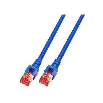 Patchkabel Cat.6, 2m, blau 2xRJ45 Stecker Cat.6, PiMF, 