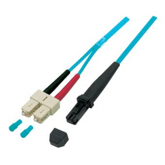 LWL-OM3-Duplex-Verbinder 15,0m 50/125µm, MTRJ - SC 