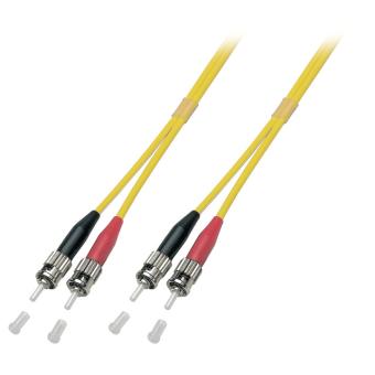 LWL-OS2-Duplex-Verbinder 10,0m 9/125µm, ST - ST, 