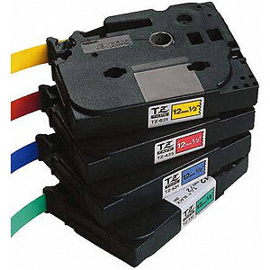 Beschriftungsband 18mm, weiß Schrift schwarz für P-Touch 