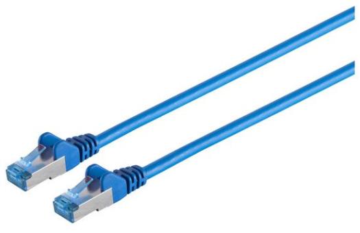 Patchkabel Cat6A S/FTP - blau - 1,0m blau | 1,0m