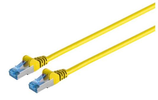 Patchkabel Cat6A S/FTP - gelb - 1,0m gelb | 1,0m