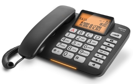 Komfort-Telefon mit großen Tasten und beleuchtetem Display