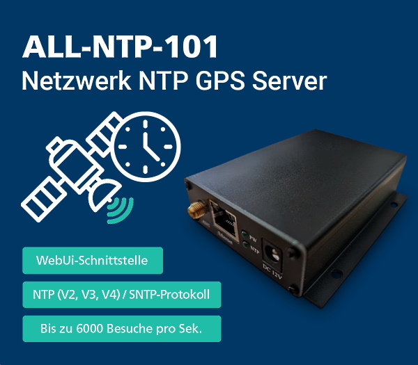 Netzwerk NTP GPS Server ALL-NTP-101