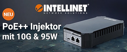 PoE++ Injektor für 10G Netzwerke